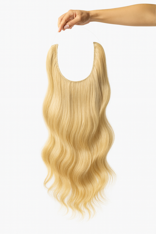 Extension Halo Invisible - Sublimez votre chevelure sans effort (blond)